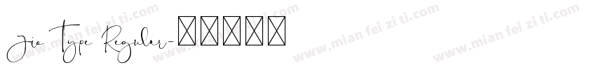 Jio Type Regular字体转换